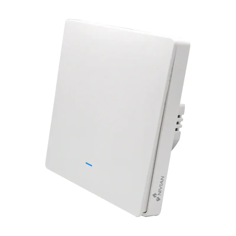 Nivian Smart Interruptor De Pared Inteligente De 1 Linea Nivian Nvs-wallswitch-101easy-wr