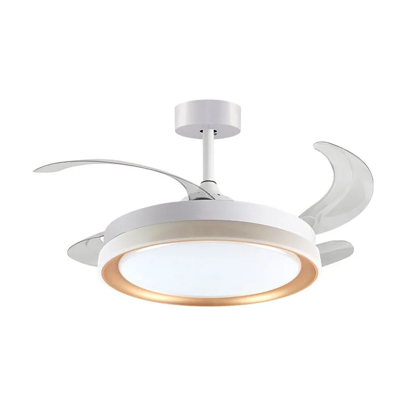 Belair Techo con Luz y Mando a Distancia Bel Air Kigali 72W 108cm Aspas Retráctiles Blanco/Or