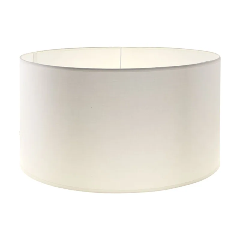 Lumit Pantalla cipriota redondo tela pvc802 con encaje e27 al.22xd.40cm beije