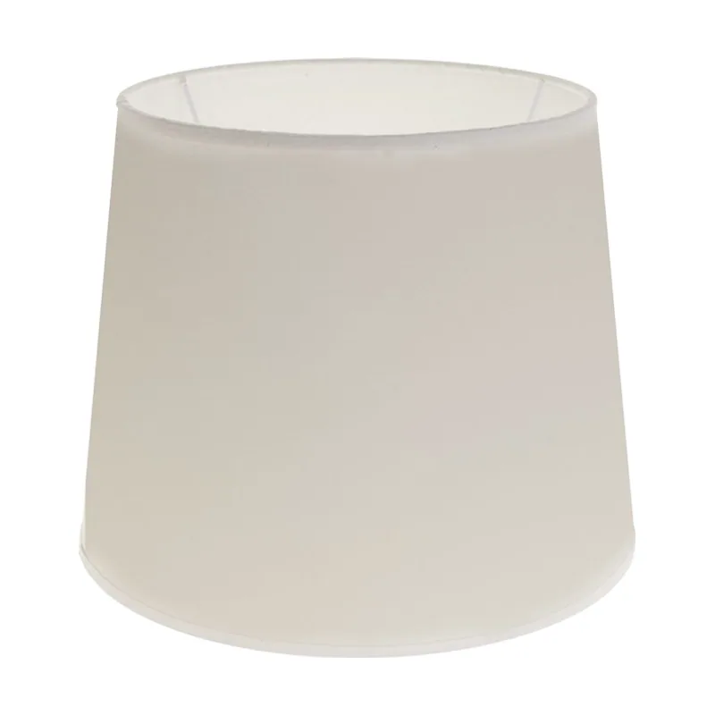Lumit Pantalla cipriota redondo cónico tela pvc802 con encaje e27 al.20xd.25cm beije