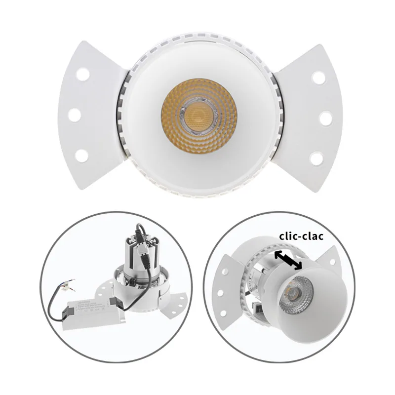 Lumit Downlight empotrable heka redondo para yeso laminado 1x10w