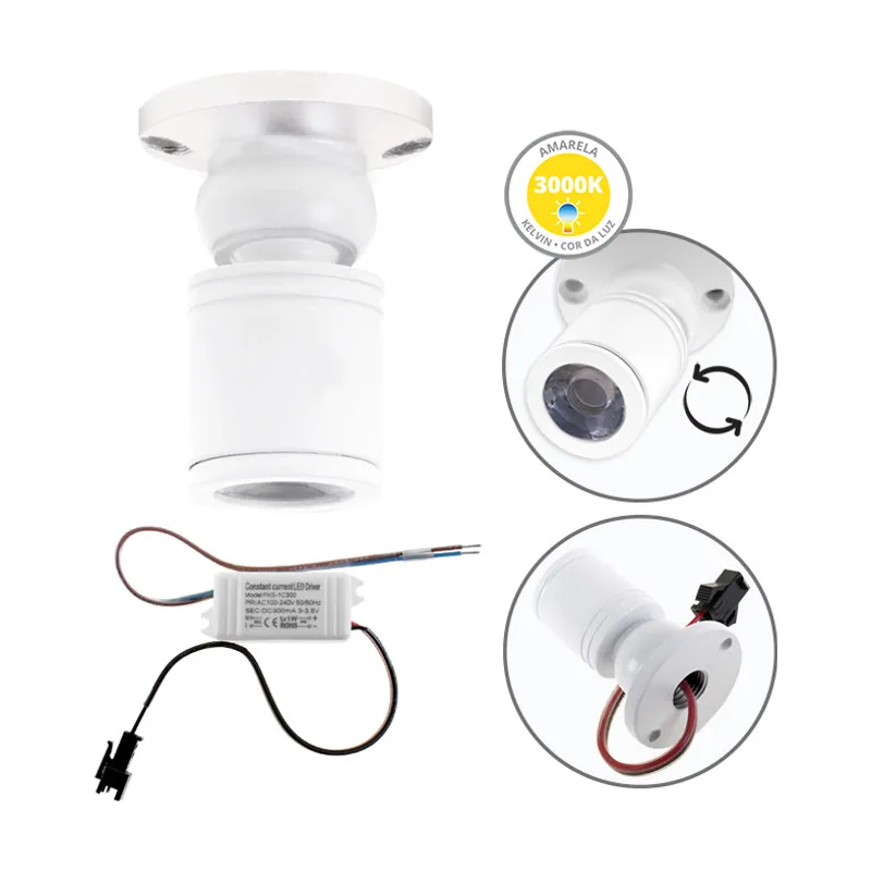 Lumit Foco orientable melvin redondo 1w led 70lm