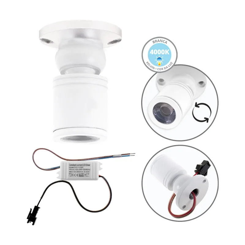 Lumit Foco orientable melvin redondo 1w led 70lm