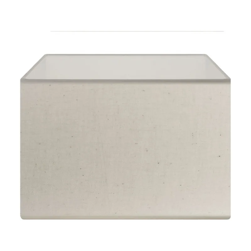Lumit Pantalla cipriota retangular tela pvc8886 con encaje e27 l.30xan.20xal.22cm