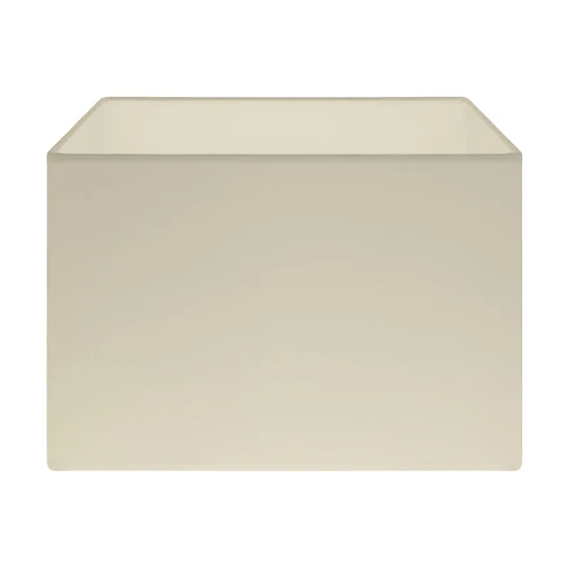 Lumit Pantalla cipriota retangular tela pvc802 con encaje e27 l.30xan.20xal.22cm beije
