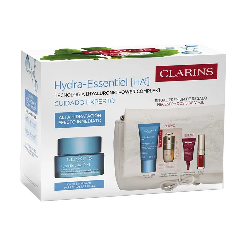 Clarins Crema Hidratante Hydra Essentiel Estuche 5 pz