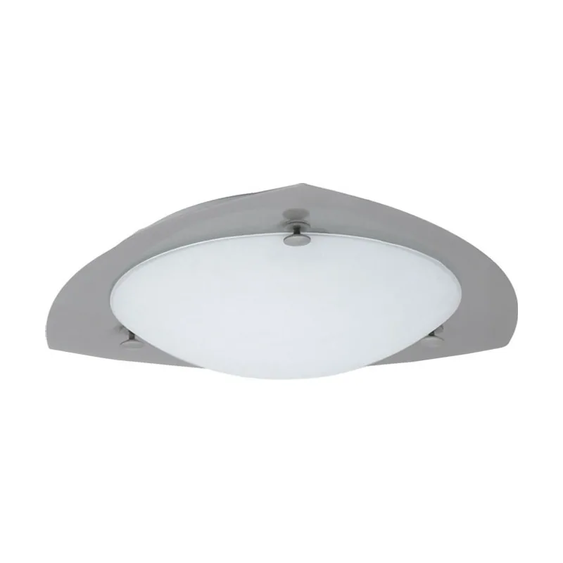 Lumit Plafón curitiba triangular 2xe27 al.7xd.38cm niquel