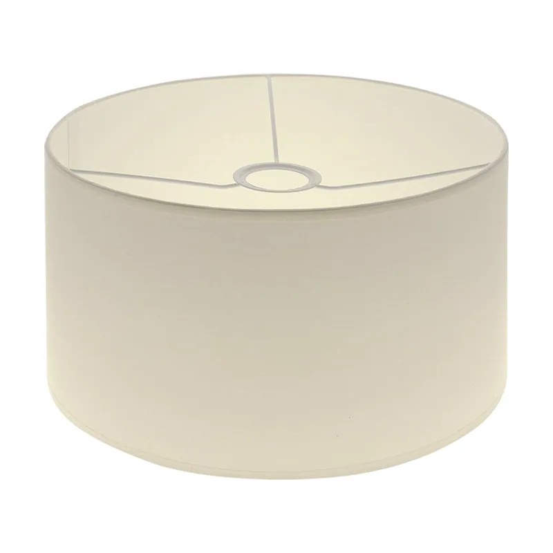 Lumit Pantalla cipriota redondo tela pvc802 con encaje e27 al.17xd.30cm beije