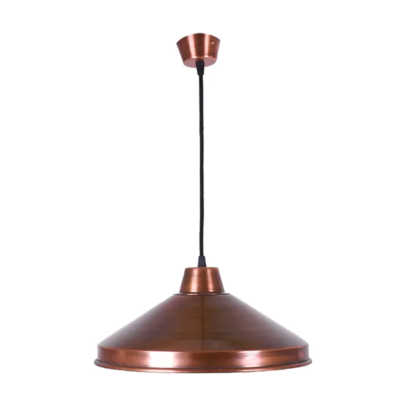 Lumit Colgante copper 1xe27 al.reg.xd.35cm en cobre con acabado liso oxidado