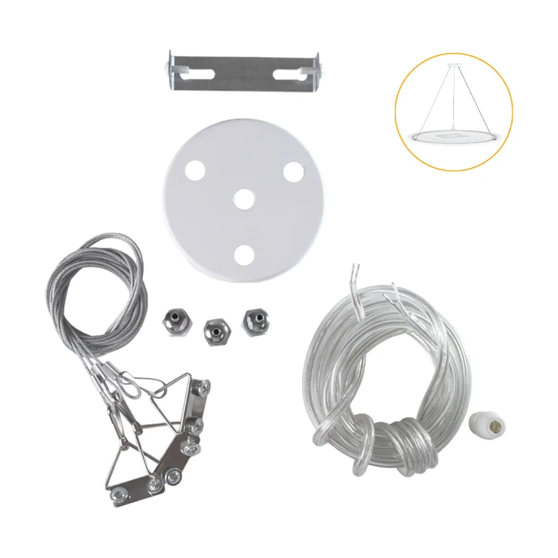 Lumit Conjunto de accesorios para suspender el panel camus con cables de acero de 1,2m