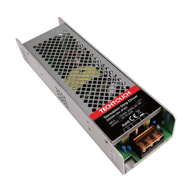 Techtouch Transformador de tensión constante ac/dc 12v 200w 22,2x6,5x4cm