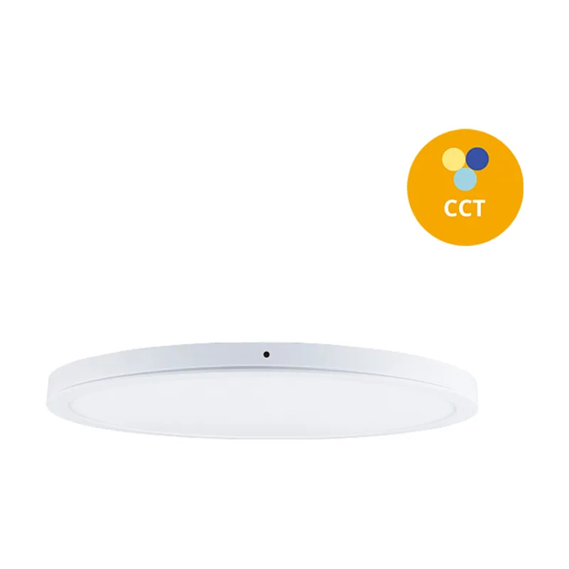 Lumit Panel de superficie erasmus redondo 24w led cct 3000/4000/6500k al.2,4xd.30cm