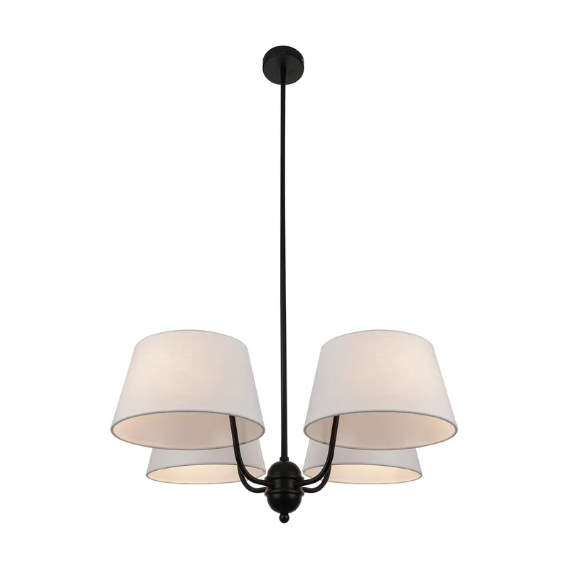 Lumit techo mariza 4xe14 negra con 4 pantallas