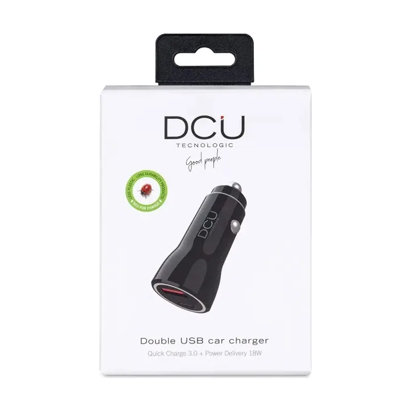 DCU Cargador Usb-a Y Usb-c 5vdc 4,2ah Mechero Coche Negro 36100315