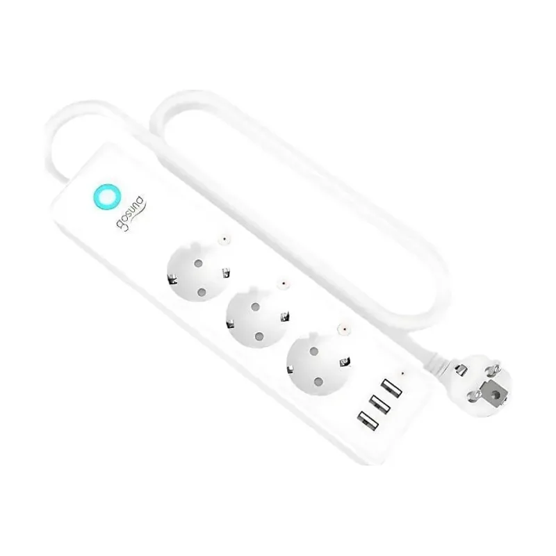 1 Regleta 3enchufes Con Usb