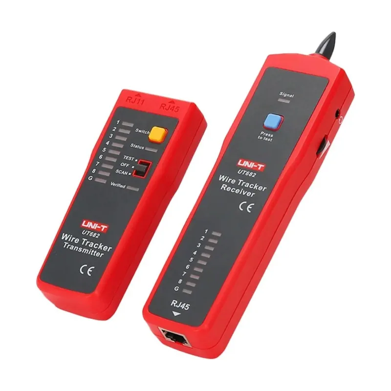 UNI-T Tester Cable Red Rj11 Rj12 Rj45 Ut682
