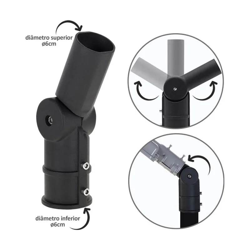 Lumit Adaptador para aplique de rua 60/60 al.26,2cm
