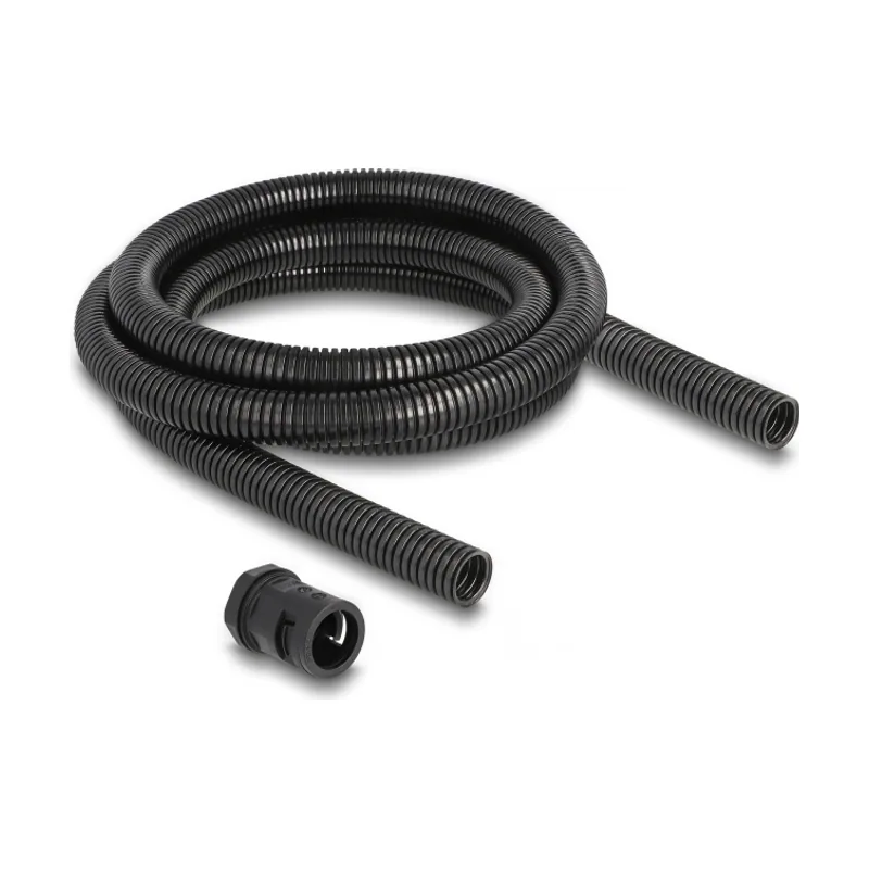 Delock Funda protectora de cable de 2 m x 18,5 mm con juego de conector PG13,5