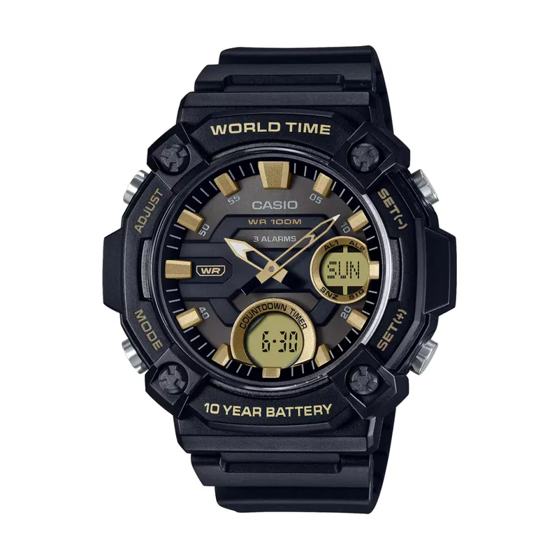 Casio Reloj Hombre Analogico/Digital Cuarzo con Correa de Resina AEQ-120W-9A