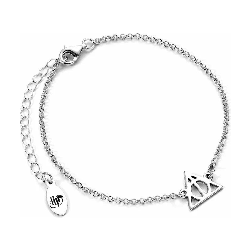 The carat Harry Potter Deathly Hallows Unisex Pulsera Plateado En plata de primera ley