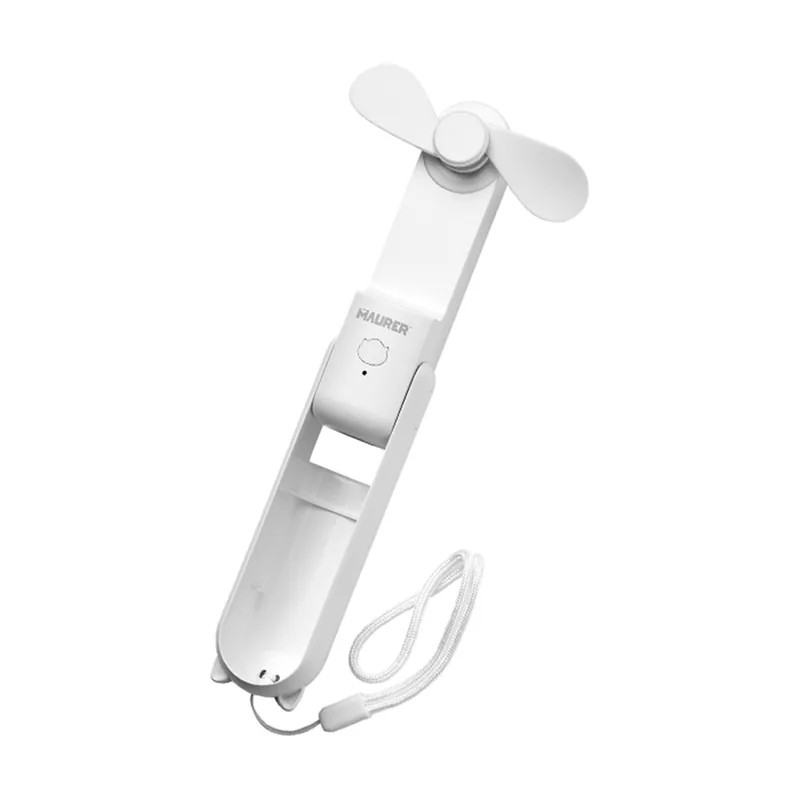 Maurer Mini ventilador plegable recargable a bateria. 3 velocidades funcion powerbank