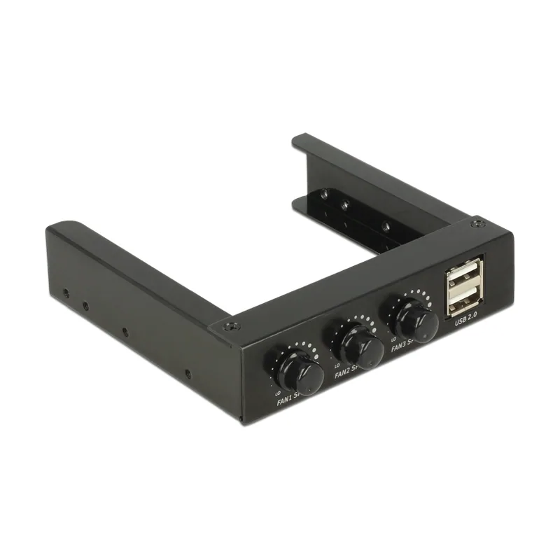 Delock 62714 controlador de velocidad de ventilador 3 canales