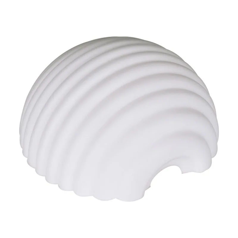 Interlusa Tulipa opalino 1*2 bola de cristal blanco con frisos l.24,5xalt.22cm para aplique de exterior