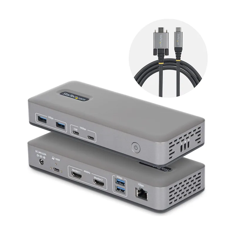Startech StarTech.com Docking Station USB-C de 2 Monitores HDMI