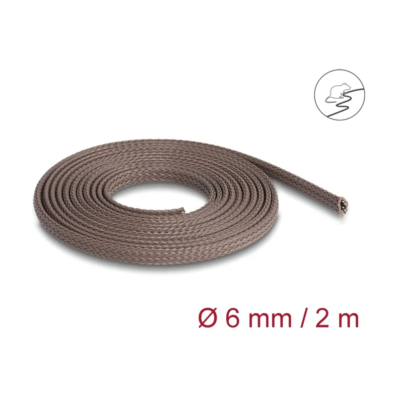 Delock Manguito trenzado resistente a los roedores extensible 2 m x 6 mm