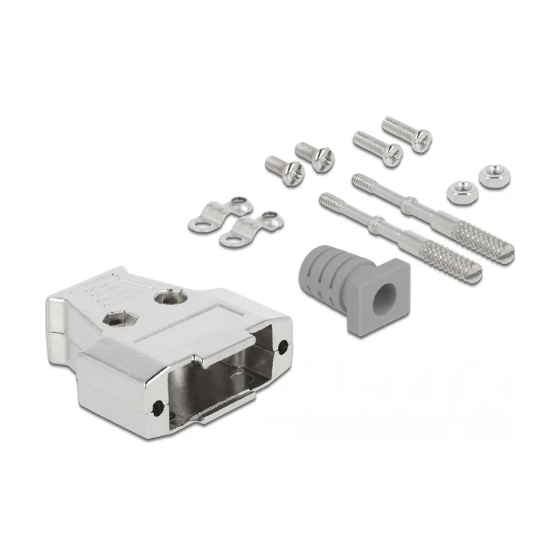 Delock Carcasa metálica para conector D-Sub 15