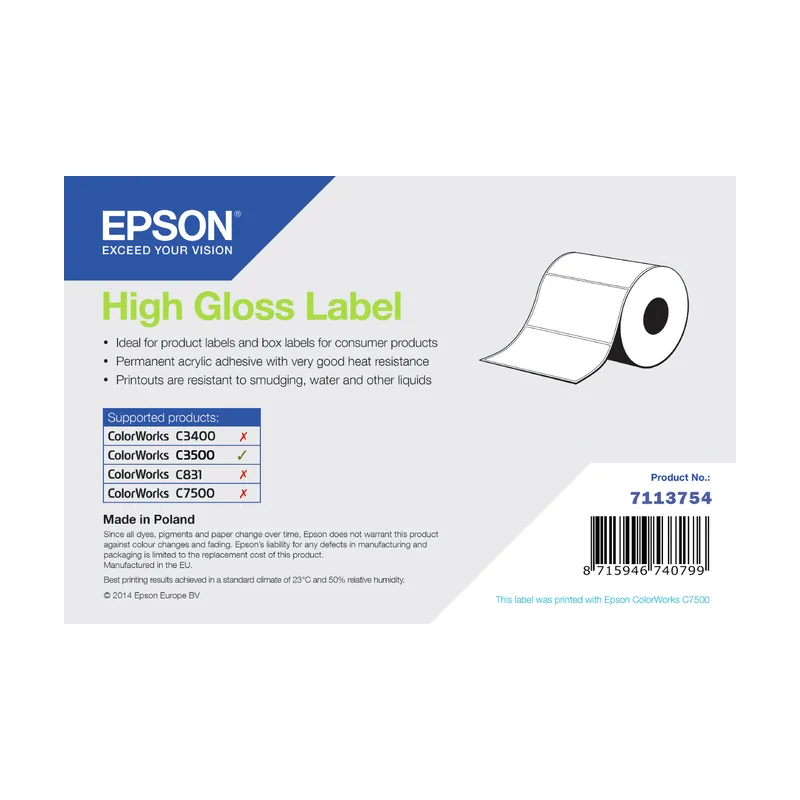 Epson High Gloss Label Etiqueta para impresora autoadhesiva