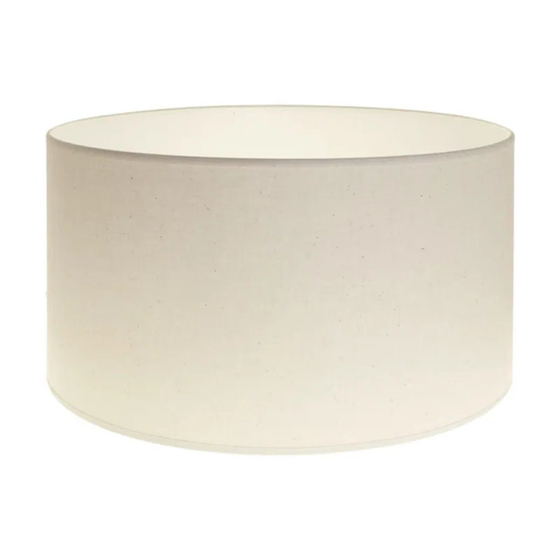 Lumit Pantalla cipriota redondo tela pvc8886 con encaje e27 al.22xd.40cm