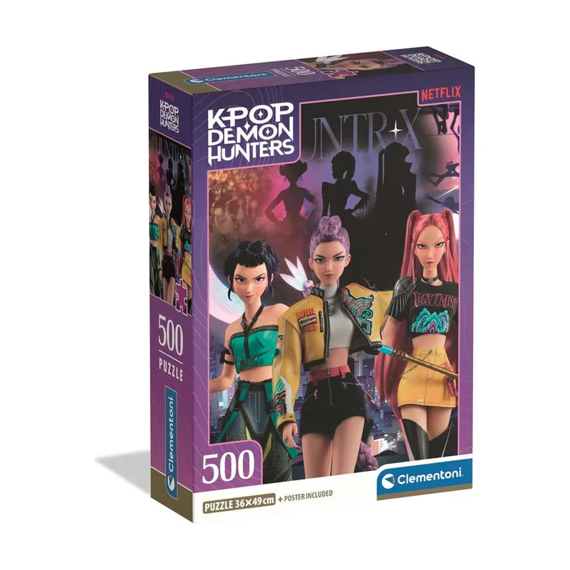 Clementoni KPOP Demon Hunters Puzzle 2 de 500 Piezas