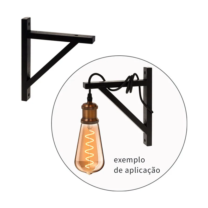 Lumit Base para aplique esquadro cuadrado l.3xan.19xal.22,6cm madera