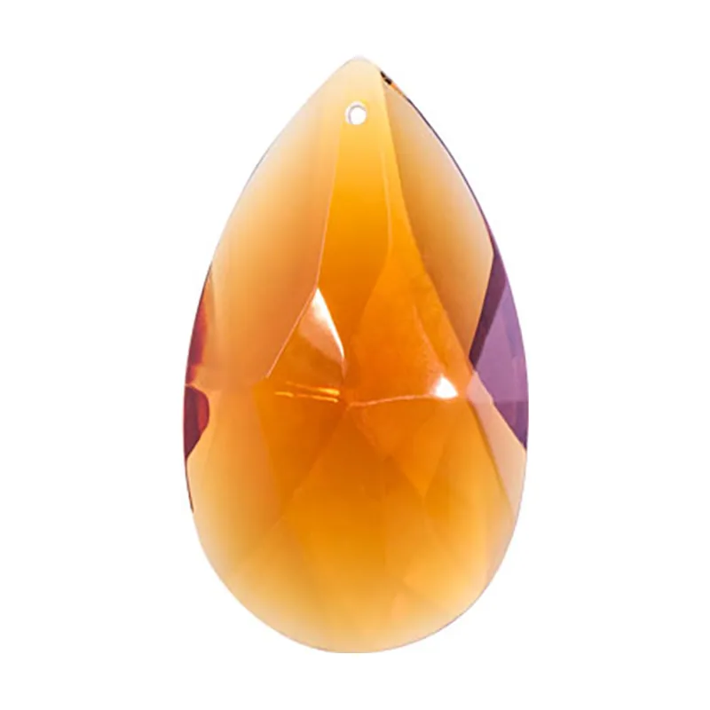 Interlusa Almendro en cristal 5x2,9 cm 1 taladro ambar