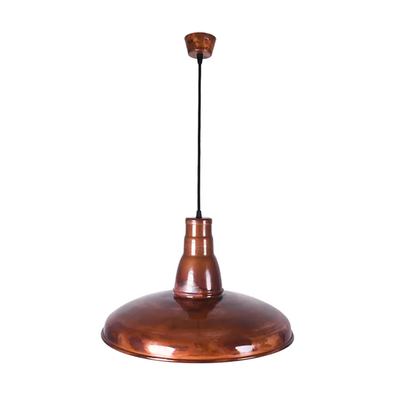 Lumit Colgante copper 1xe27 al.reg.xd.48,5cm en cobre con acabado liso rústico
