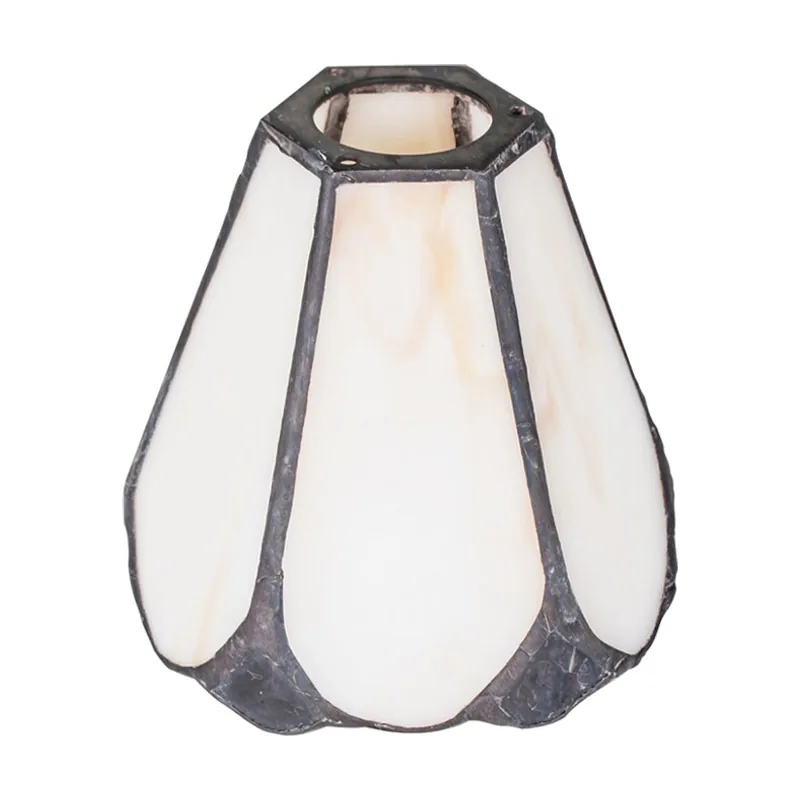 Interlusa Tulipa tiffany de cristal blanco d.7,5xalt.7,5cm