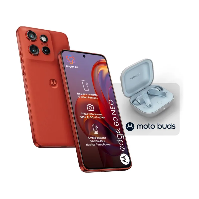 Motorola edge 60 neo + Moto Buds PG38C05749 16,1 cm doble