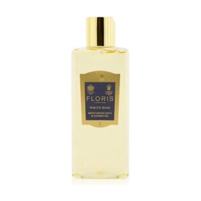 Floris white rose moisturising bath & shower gel 250ml