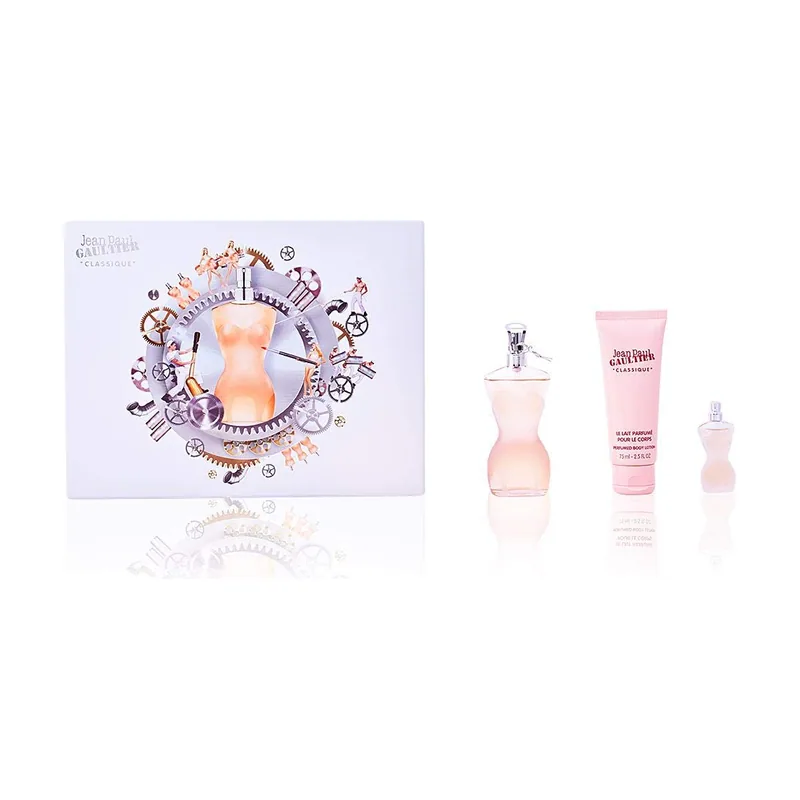 Jean Paul Gaultier classique gift set edt + body lotion + edt