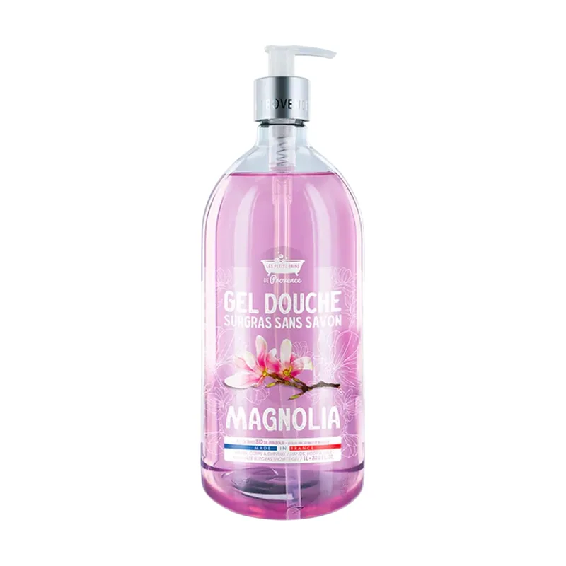 Les petites bains de provence, magnolia, shower gel, for body, face & hair, for sensitive skin, 1000 ml
