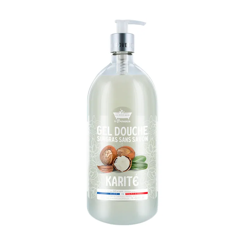 Les petites bains de provence, karite, shower gel, for sensitive skin, 1000 ml
