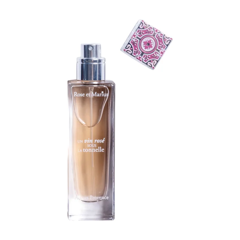 Rose et marius, un vin rose sous la tonnelle, eau de parfum, unisex, 30 ml
