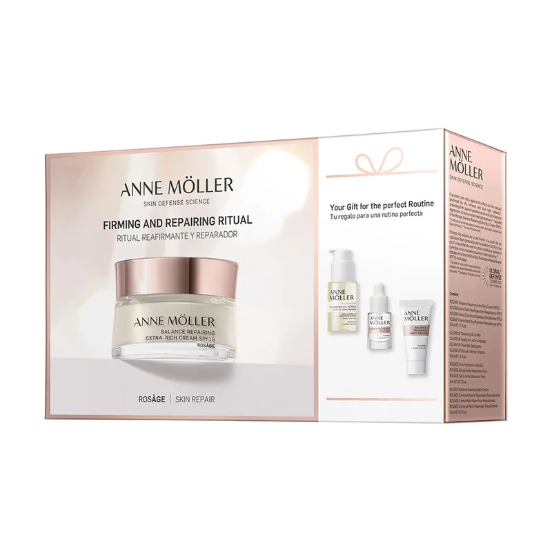 Anne Möller ROSÂGE Crema Extra Rica Reparadora Reequilibrante SPF15 Estuche 4 pz