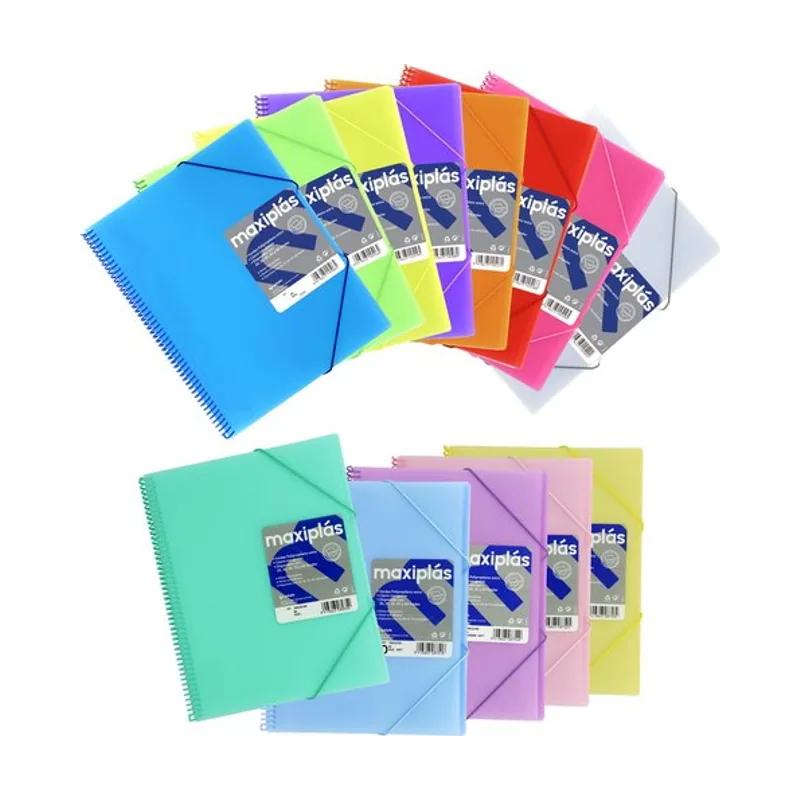 Maxiplas Carpeta fundas tarifario grafoplas espiral pp rigido a4 40 f.