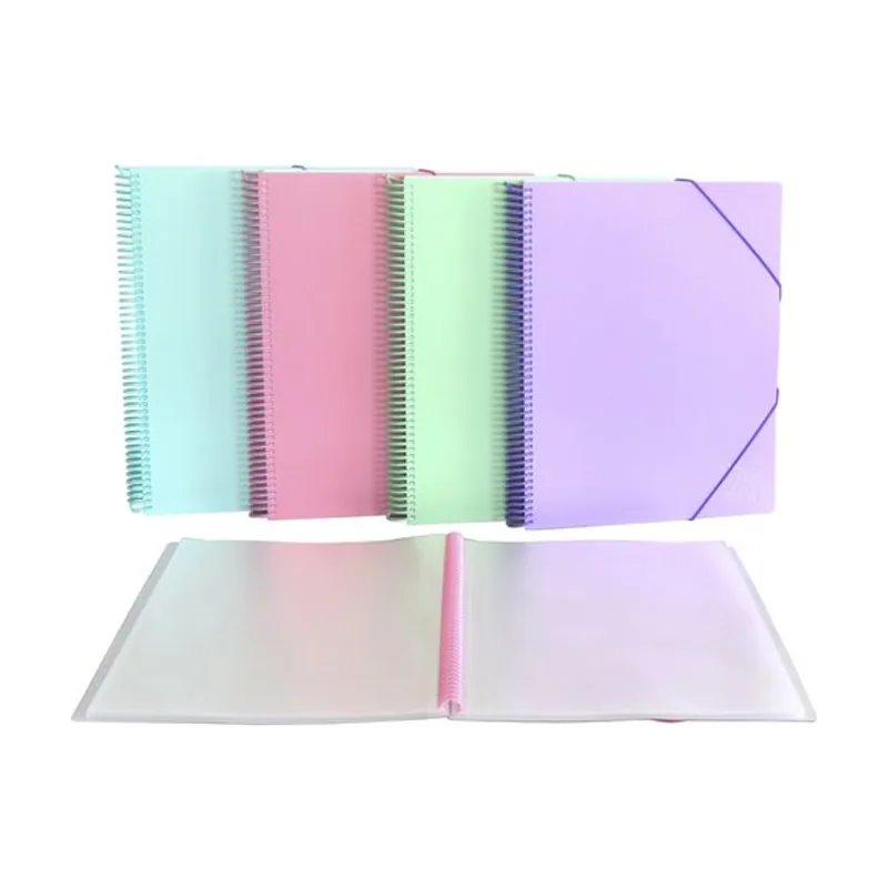 Senfort Carpeta fundas tarifario pastel pp a4 con goma 50 f. surtido de 4