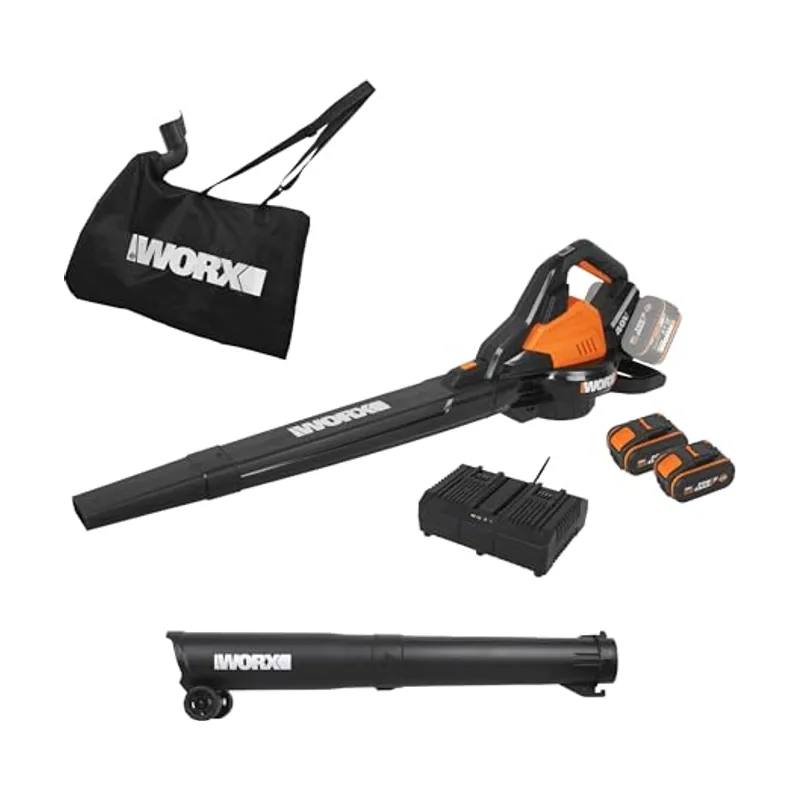 Worx Aspirador de Hojas 40V Máx. 2x20V
