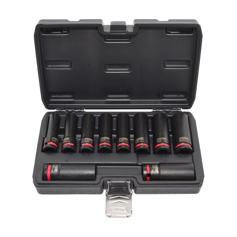 Awtools zestaw nasadek udarowych 1/2" 10cz. 10-24mm długie