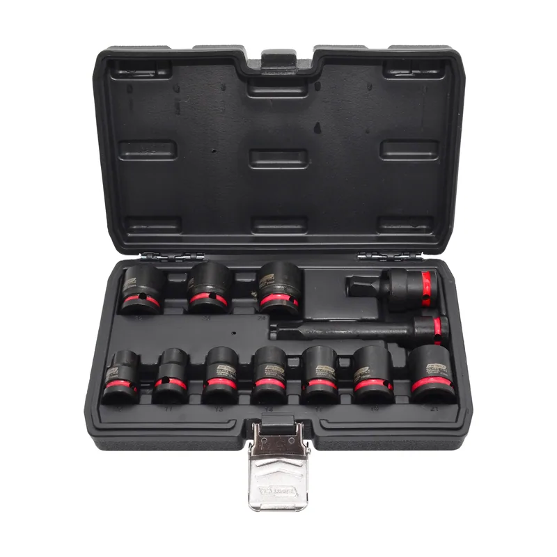 Awtools zestaw nasadek udarowych 1/2" 12cz./10-24mm krótkie