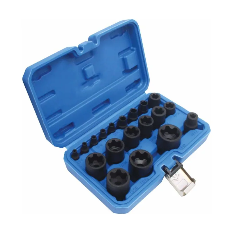 8 Satra klucze nasadowe e-torx plus 1/4" 3/8" 1/2" 19szt